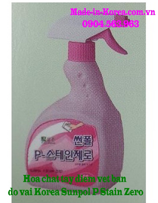Hóa chất tẩy điểm vết bẩn đồ vải Korea Sunpol P Stain Zero