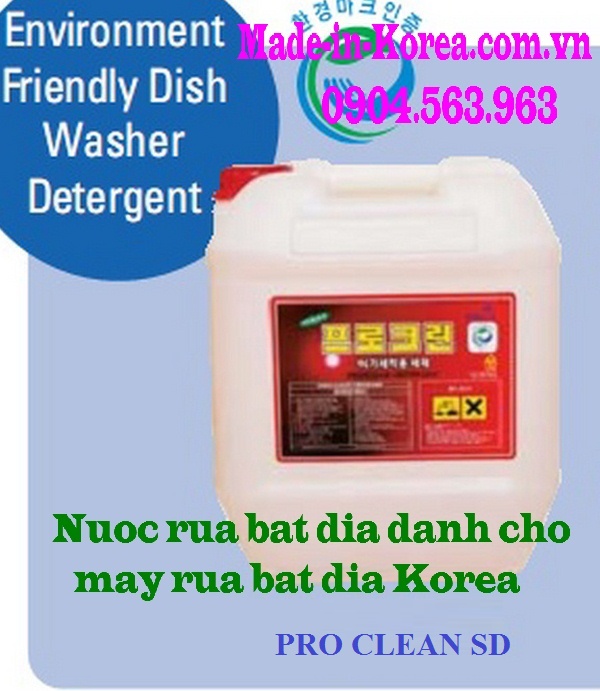 Nước rửa bát đĩa dành cho máy rửa bát đĩa Korea Pro Clean SD